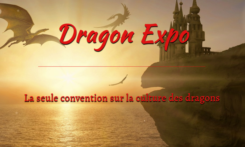 Capture d'écran de la page d'accueil du site de la Dragon Expo