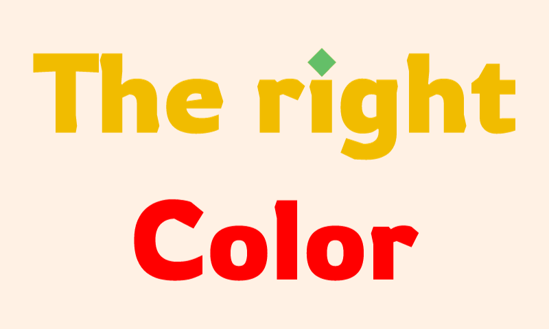 Logo of The Right Color website